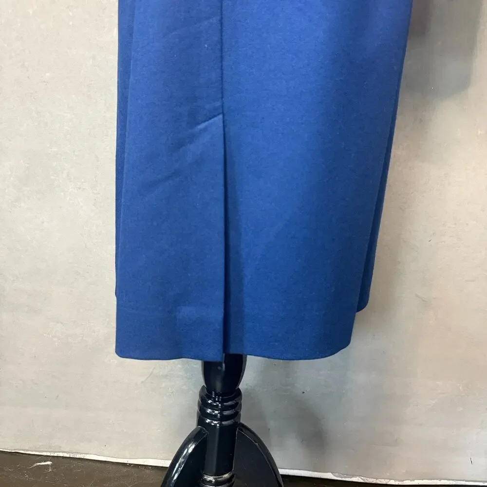 Vintage 90s Pendleton Wool Skirt Suit Navy Blue Scallop Hem Plus Size 20W USA